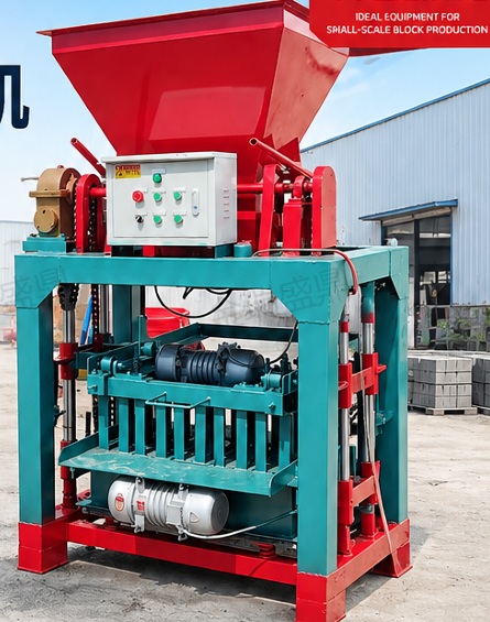 Semi-Automatic Concrete Block Making Machine